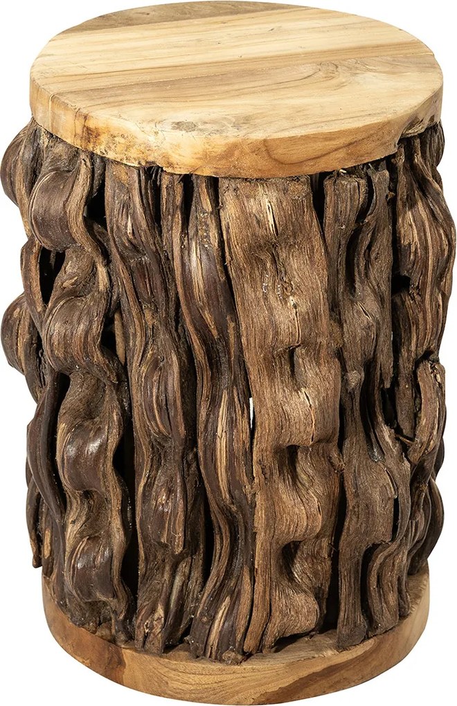 Stolik drewniany Root 35x35x46 cm