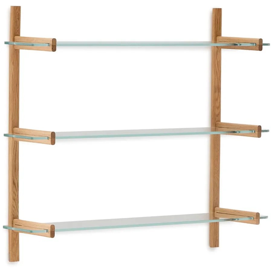Szklany modułowy system półek w naturalnym kolorze 110x98x30,5 cm Sitra – Kave Home