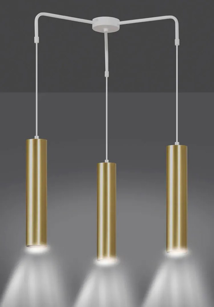 Biała nowoczesna lampa wisząca spot - D063 D4-R33