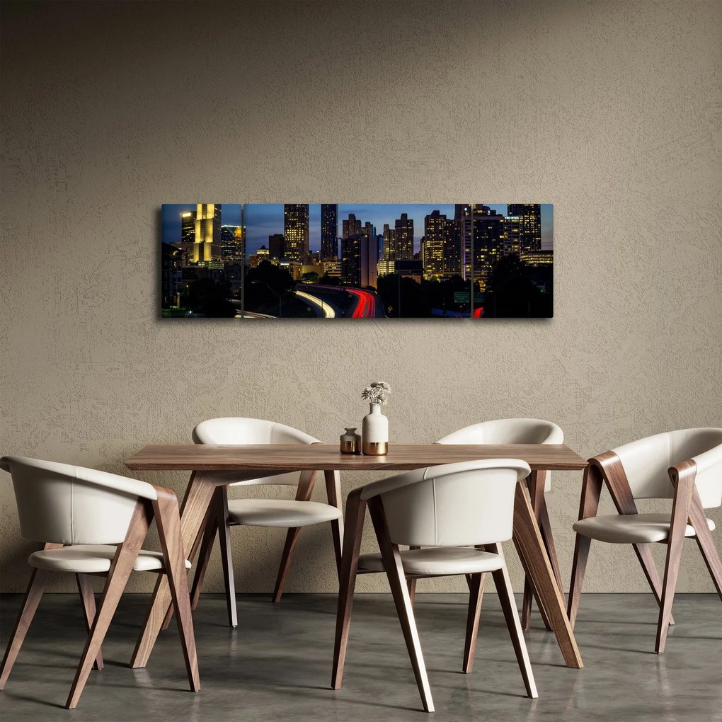 Obraz - Miasto nocą (170x50 cm)