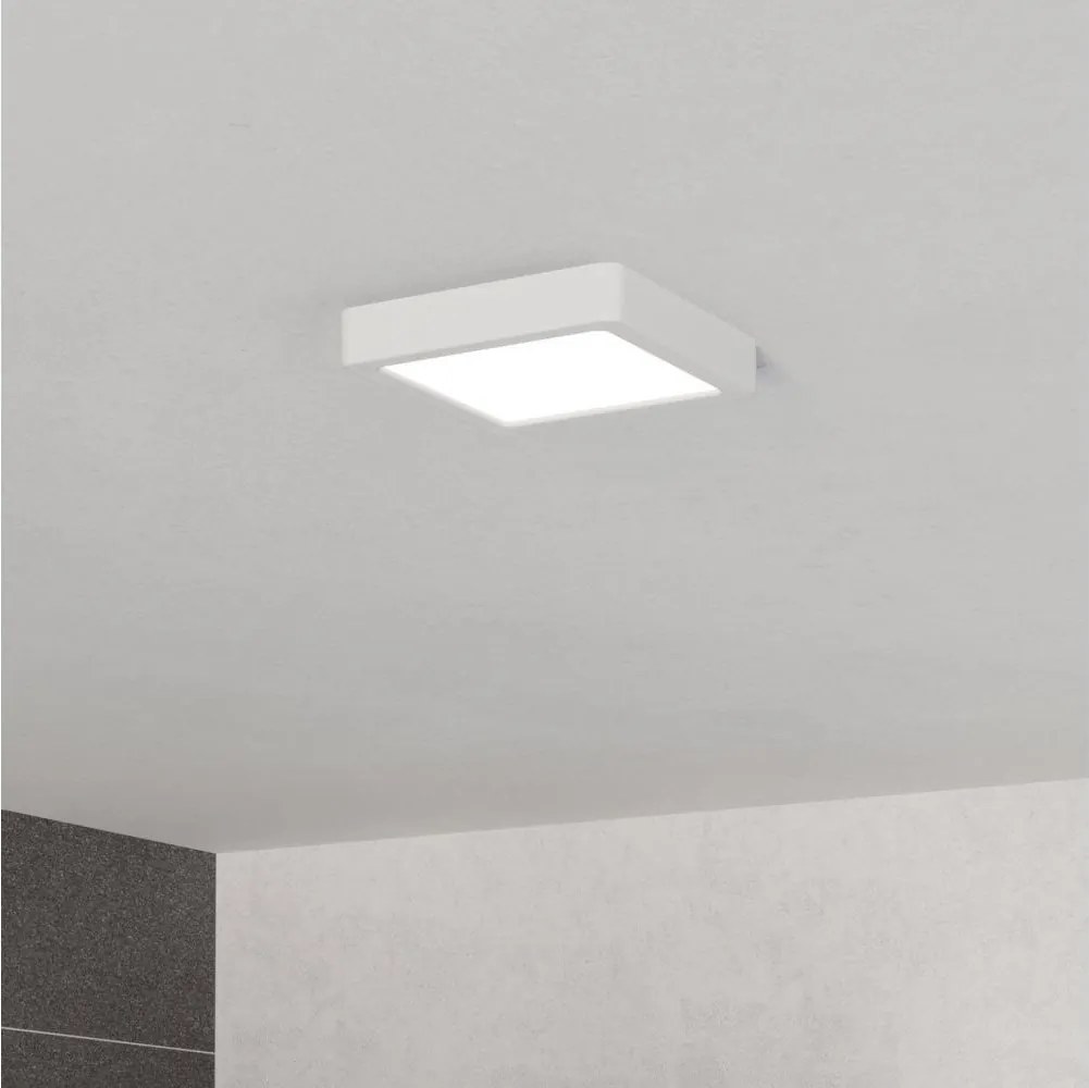 Eglo 901335 - Plafon łazienkowy LED FUEVA 7W/230V 15x15 cm IP44 biały