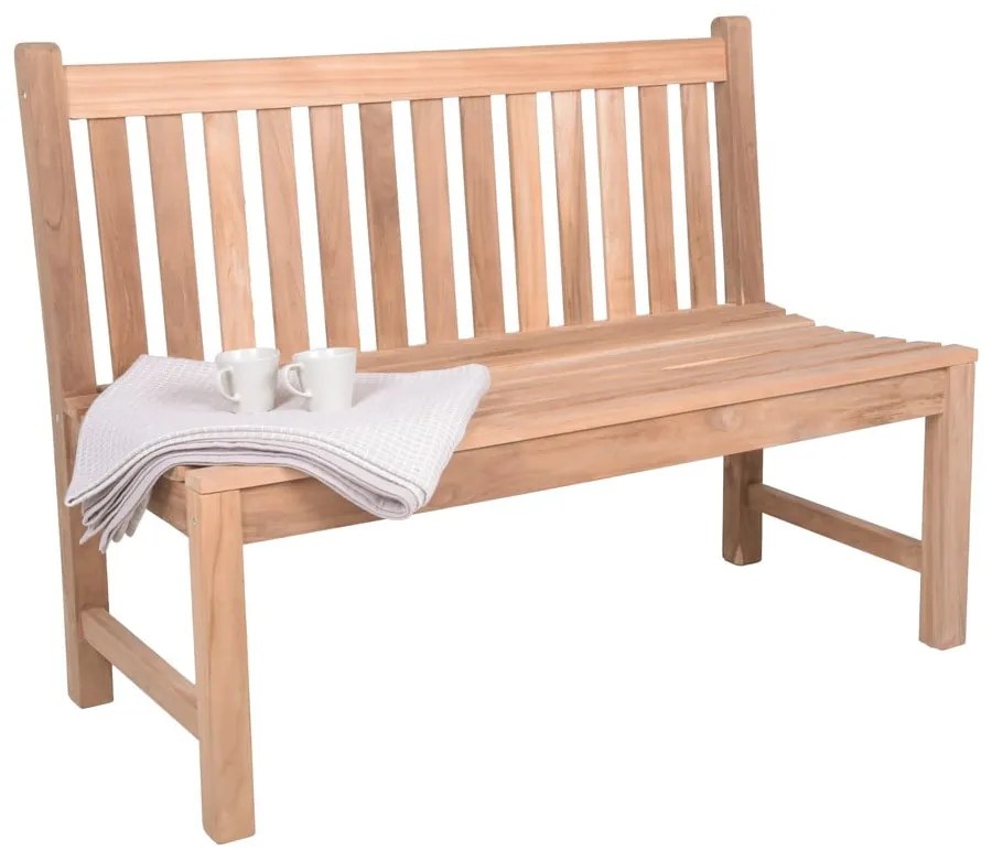 Drewniana ławka ogrodowa w naturalnym kolorze Solo – Garden Pleasure