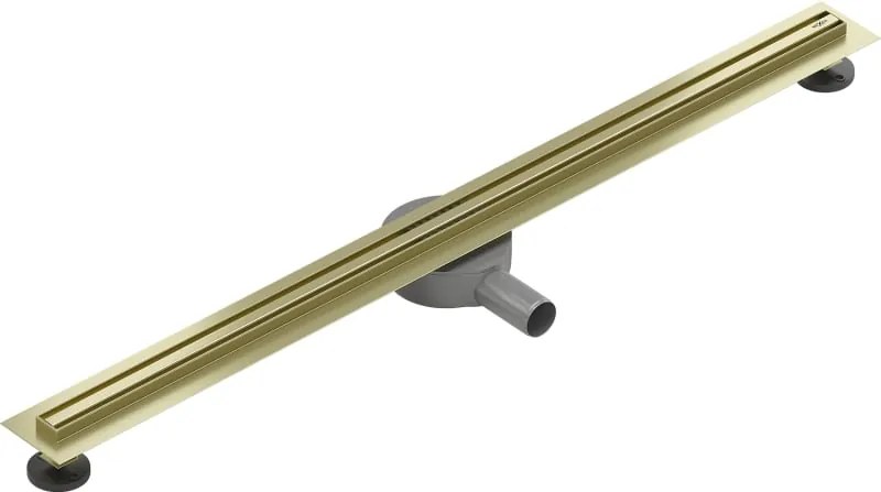 Mexen Flat 360° Slim odpływ liniowy obrotowy 100 cm, złoty szczotkowany - 1A41100