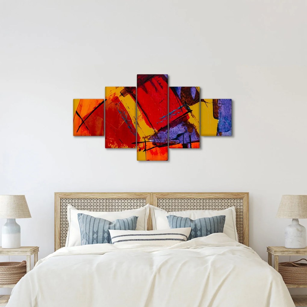Obraz abstrakcji (125x70 cm)
