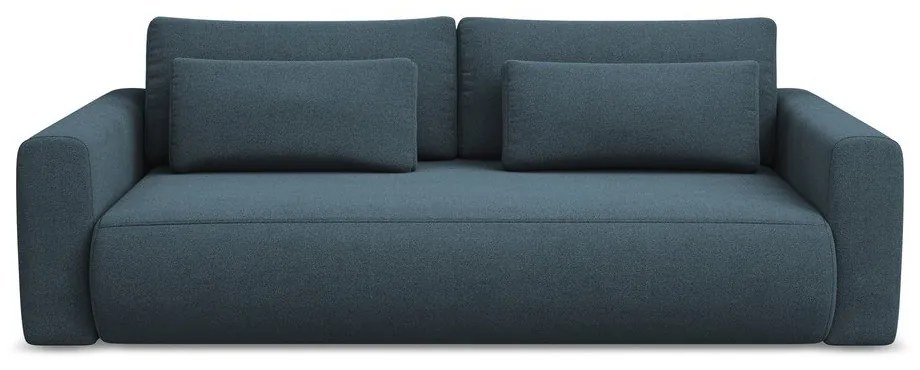 Niebieska rozkładana/ze schowkiem sofa 238 cm Kapua – Makamii