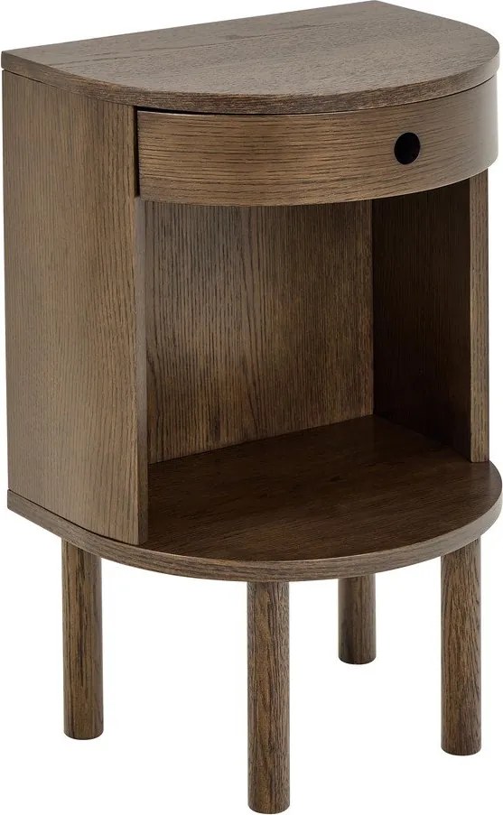 Szafka nocna w dekorze dębu w ciemnym naturalnym kolorze Paron – Actona