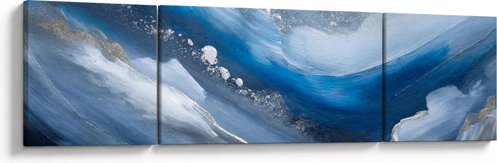 Obraz - Abstrakcja oceanu (170x50 cm)
