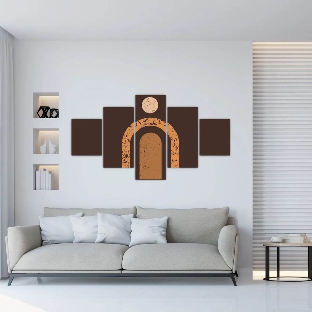 Obraz - Pomarańczowe łuki N⁰3 (125x70 cm)