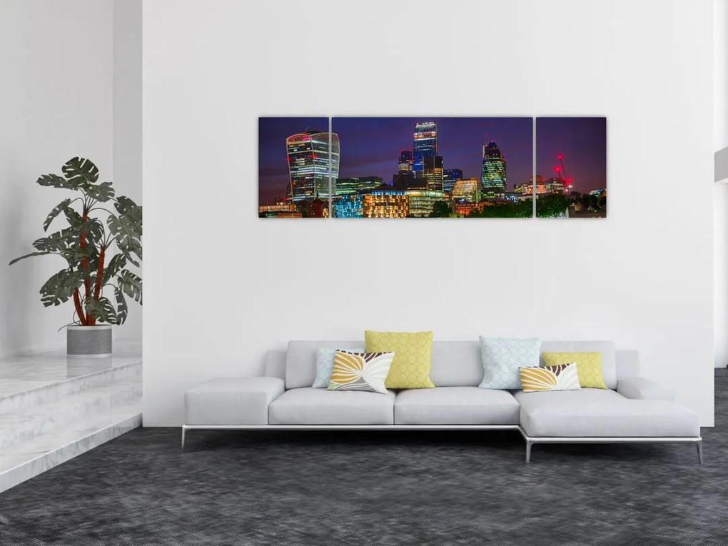 Obraz - Londyn wieczorem (170x50 cm)