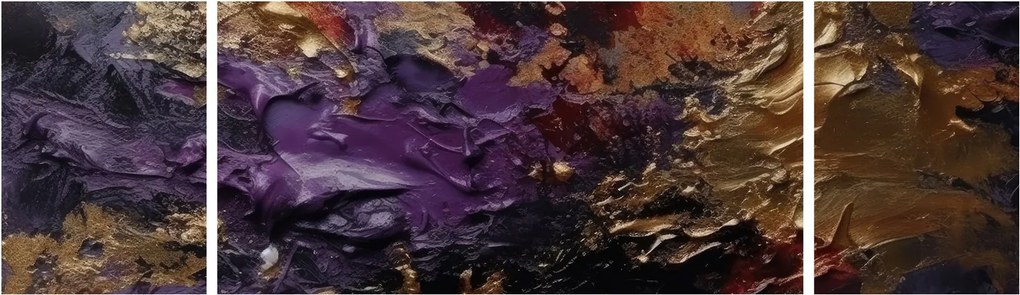 Obraz - Teksturowana abstrakcja (170x50 cm)