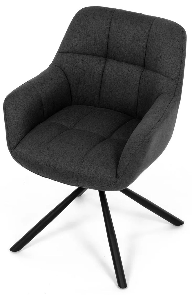 Zestaw krzeseł obiadowych z mechanizmem powrotnymHC-532 GREY2, 2 szt.