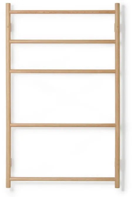 Wieszak na ręczniki z drewna dębowego Wireworks Towel Rail Wallbar