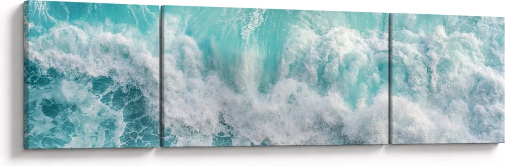 Obraz - Widok na fale oceanu (170x50 cm)