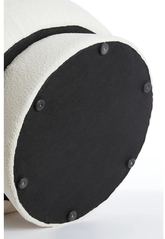 Kremowy fotel z materiału bouclé Avoria – Light &amp; Living