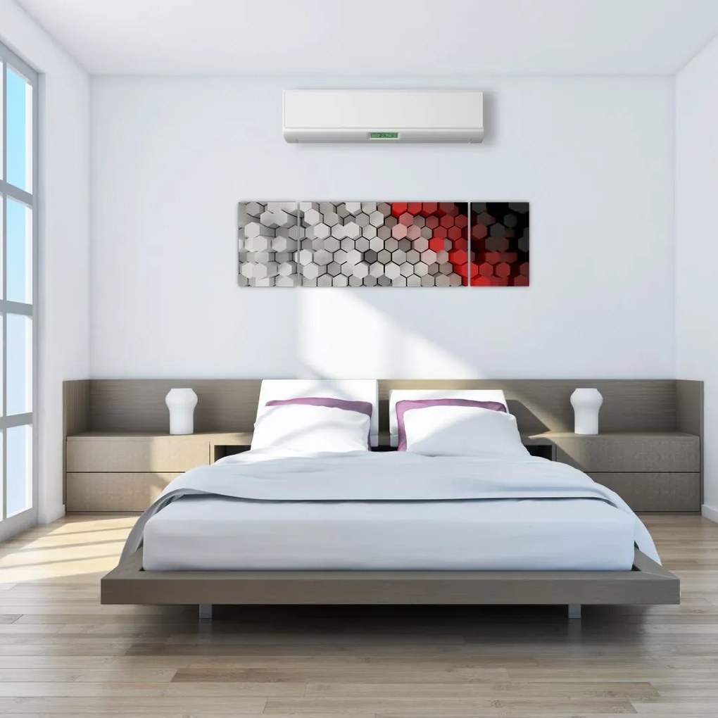 Obraz - sześciokąty 3D (170x50 cm)