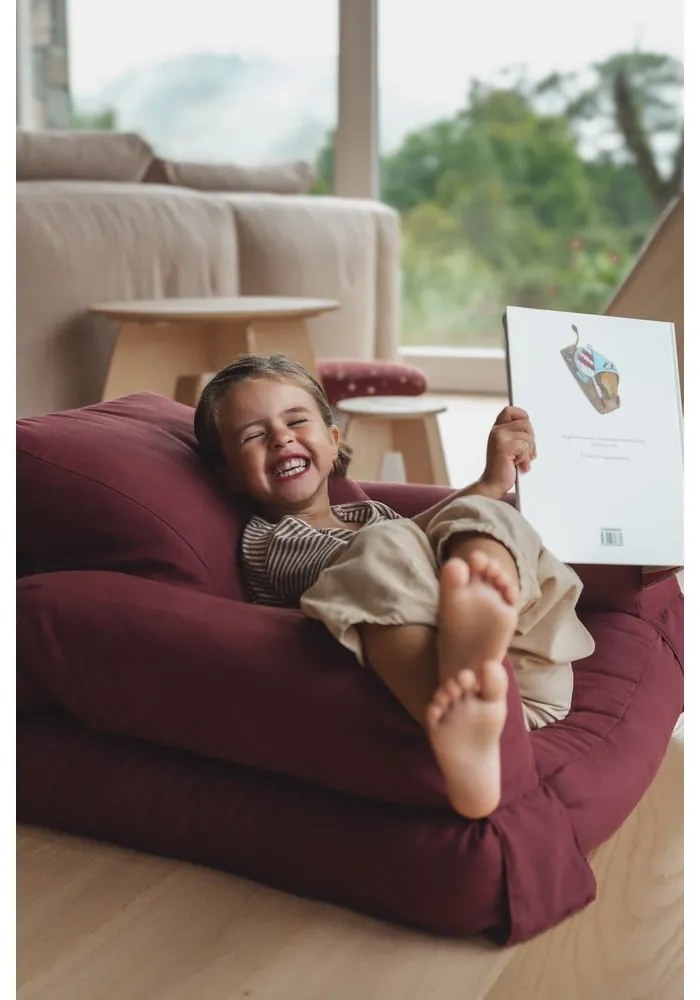 Dziecięcy fotel rozkładany Karup Design Mini Hippo Dark Grey