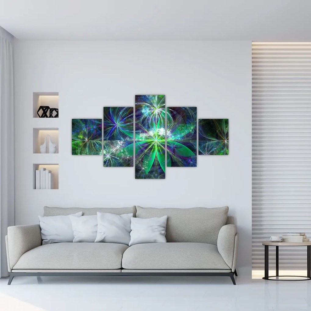 Obraz - Abstrakcyjne kształty geometryczne (125x70 cm)