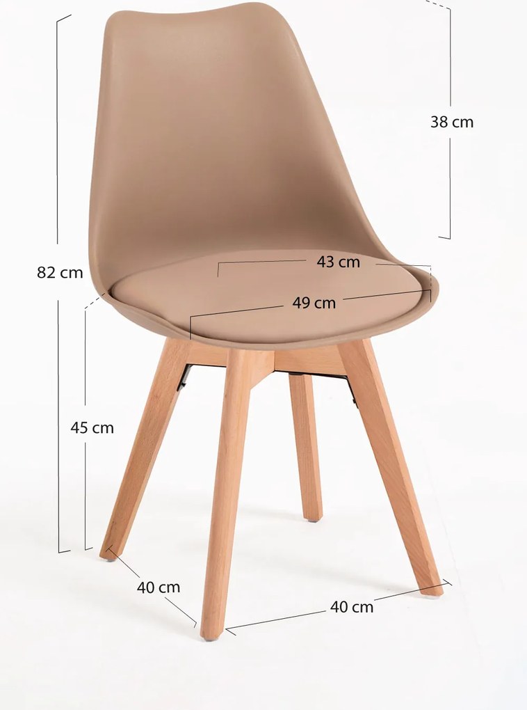 Zestaw 4 Krzese Synk Basic