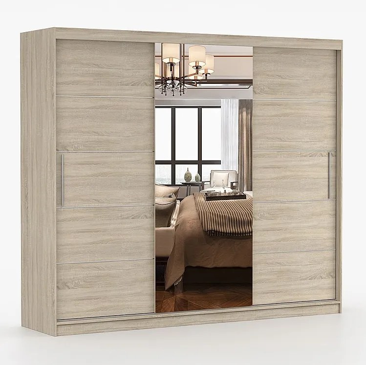 Szafa przesuwna ALBA II 250 cm + lustro