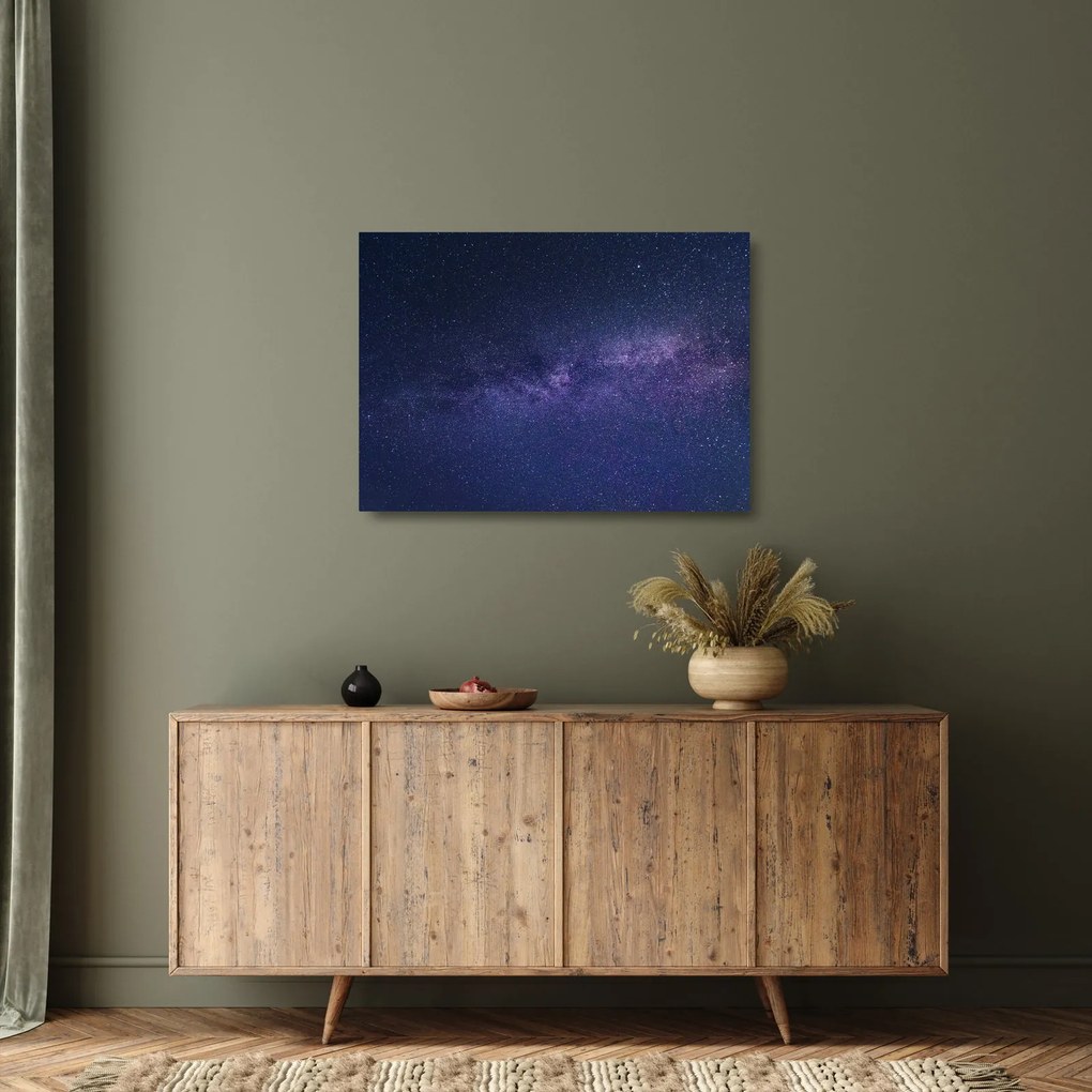 Obraz na szkle - nocne niebo (70x50 cm)