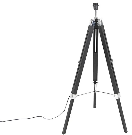 Lampa stojąca czarna bez klosza - TripodPrzemysłowy Oswietlenie wewnetrzne