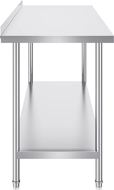 Stołek Kuchenny SucceBuy, Stołek Roboczy z Stali Nierdzewnej 60.96x152.4 cm, Komercyjny