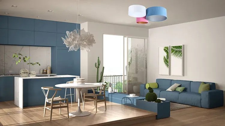 Kolorowy potrójny plafon abażurowy - EXX59-Horizon