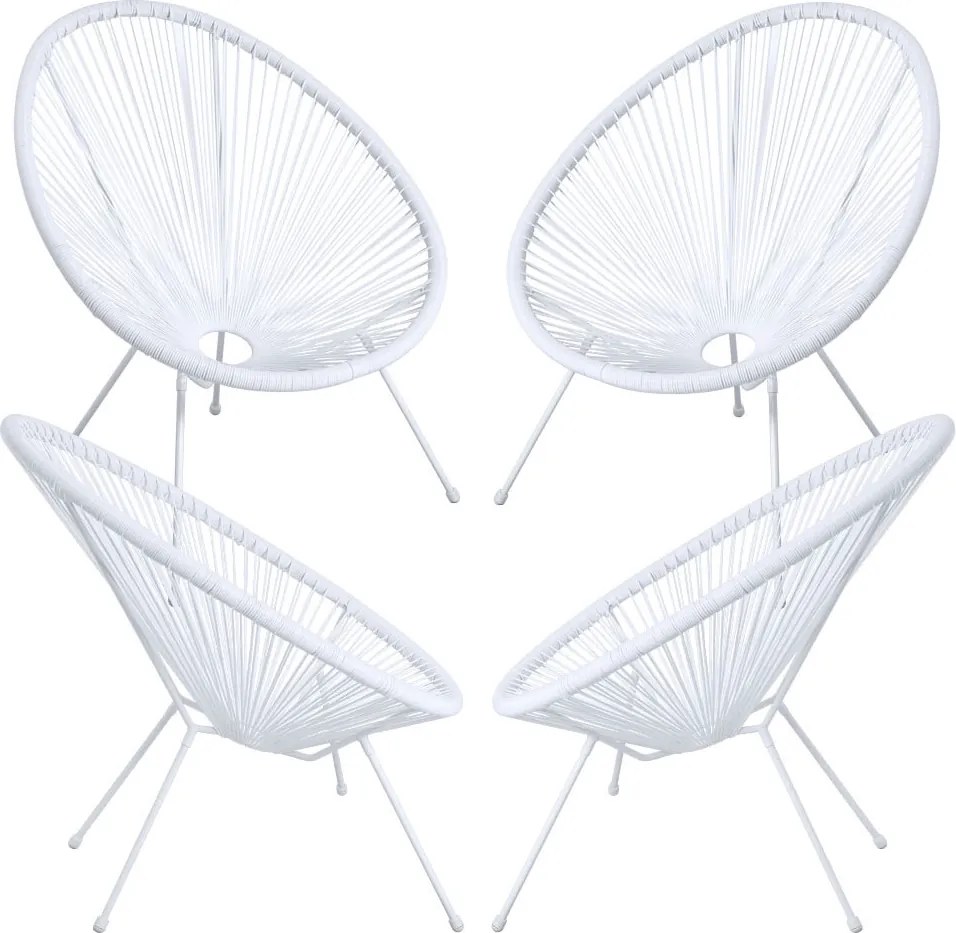 Zestaw 4 krzese Karibic