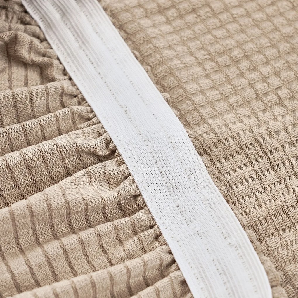 4Home Pokrowiec elastyczny na fotel Magic clean beżowy, 75 - 95 cm