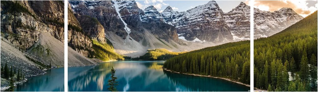 Obraz - Kanada, Park Narodowy Banff, Jezioro Moraine (170x50 cm)
