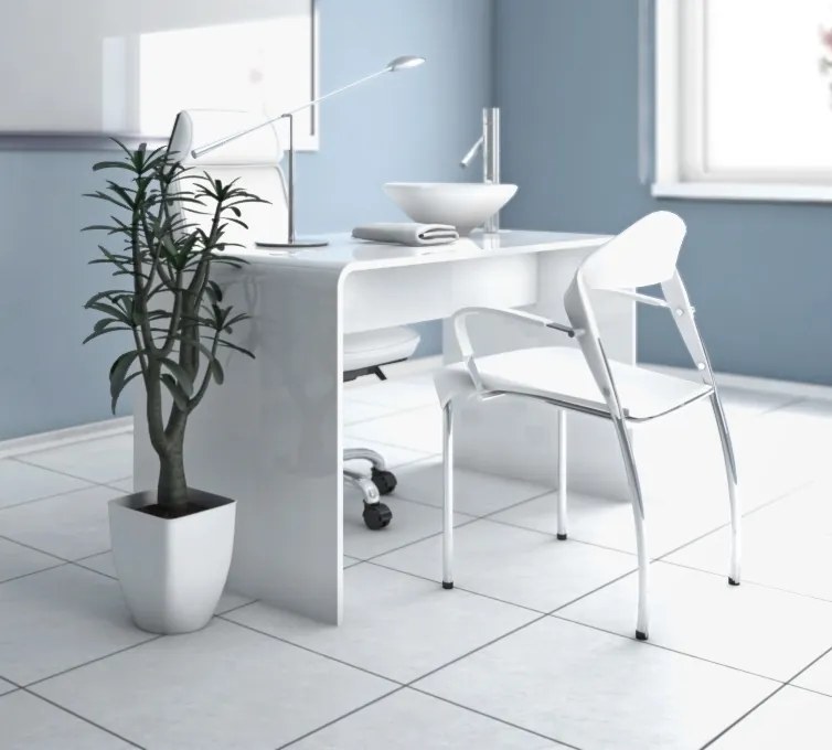Biurko Manicure Hubertus White&amp;White do gabinetów kosmetycznych