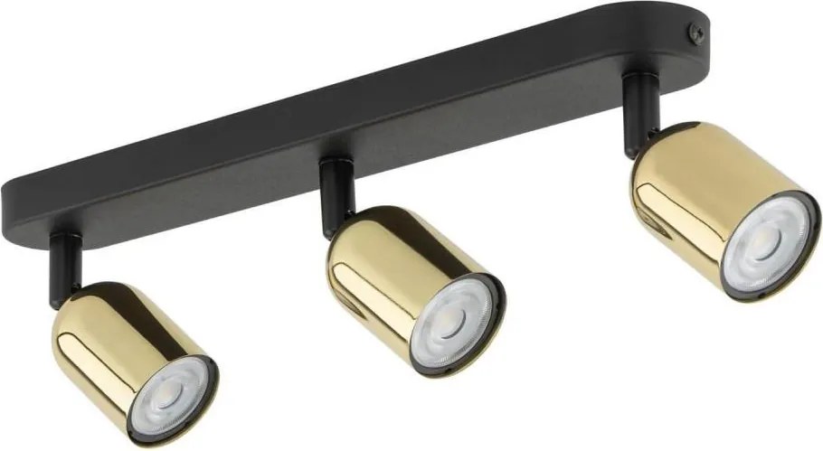 LED oprawa punktowa TOP 3xGU10/10W/230V czarna/złota