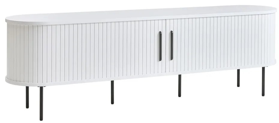 Biała szafka pod TV 180x56x45 cm Nola – Unique Furniture