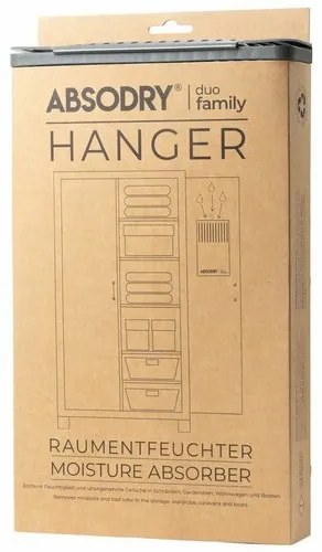 Everbrand Pochłaniacz wilgoci do szafy Absodry Duo Family Hanger, 1 x 600 g