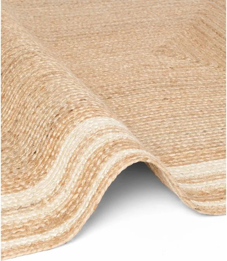Kremowy/w naturalnym kolorze dywan z juty dwustronny/tkany ręcznie 80x150 cm Looma – Hanse Home