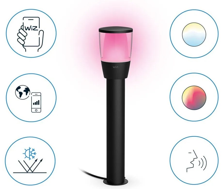 Inteligentna lampa zewnętrzna LED 5 W Bollard Starter Kit – WiZ