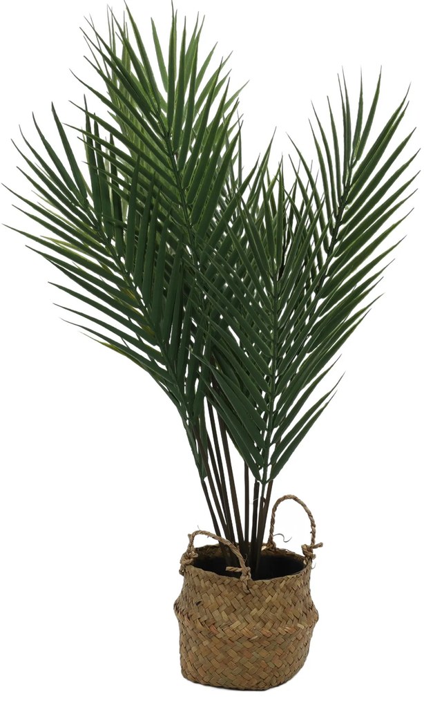 Sztuczna roślina palma w koszyku, 64 cm