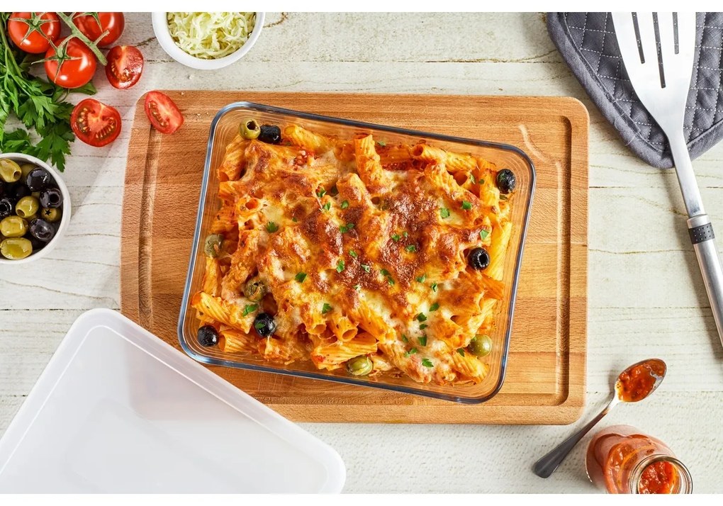 Pyrex Szklany pojemnik Cook & Freeze 2,6 l, 24 x 19 x 8 cm, 2,6 l