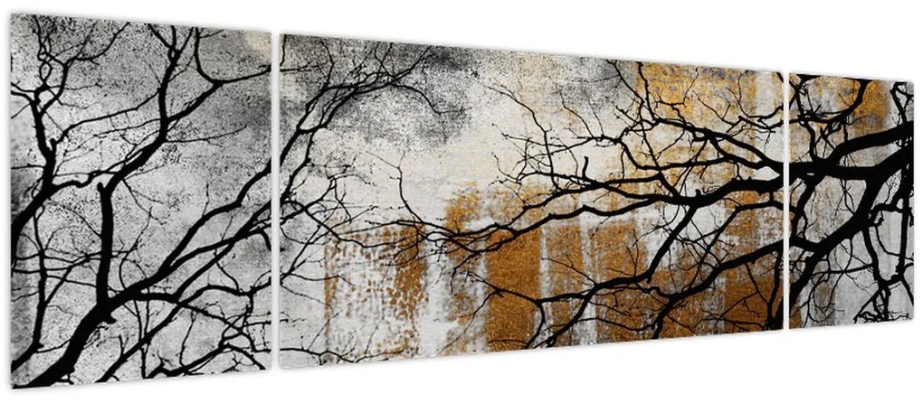 Obraz - Sylwetki drzew (170x50 cm)