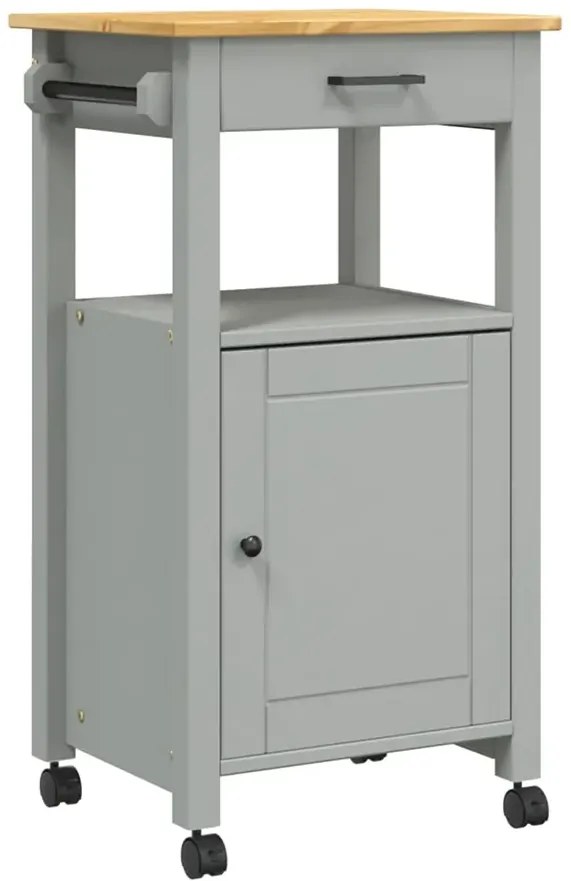 Klasyczny szary wózek kuchenny z szufladą T6-A84