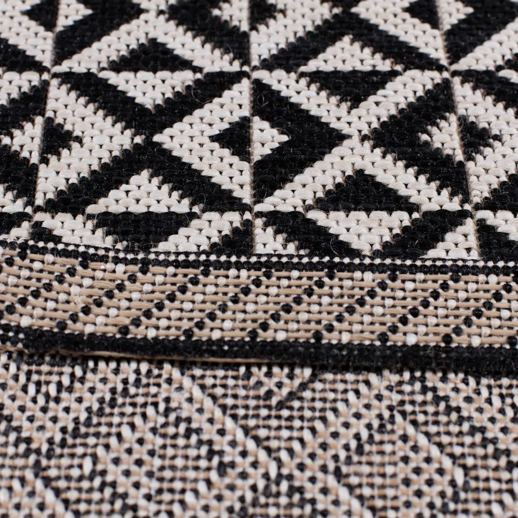 Dywan Modern Geometric black/beige 120x170cm