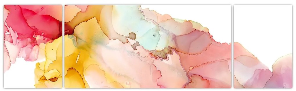 Obraz - Atramentowa abstrakcja (170x50 cm)