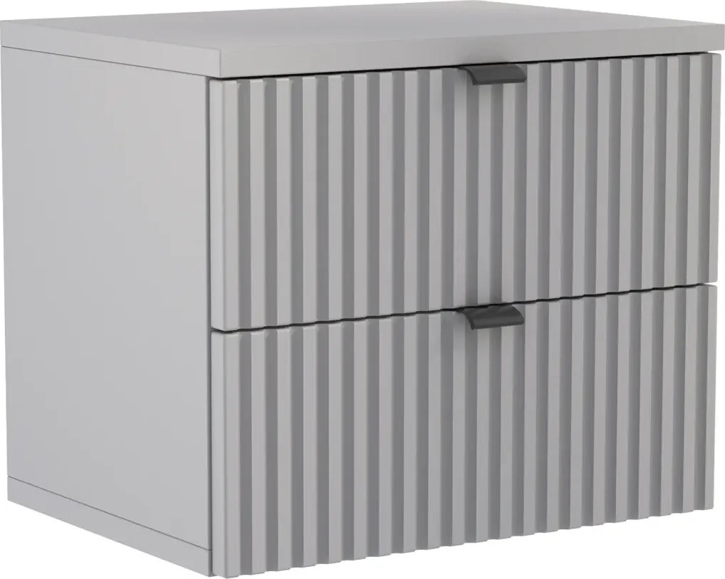 Popielata elegancka szafka nocna H0-A81