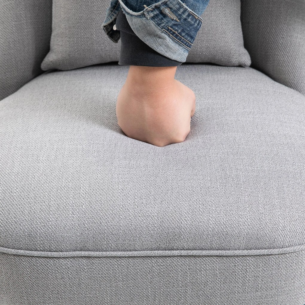 HOMCOM Relax Chair z poduszką oparcia Krzesło TV Podniesione stopy