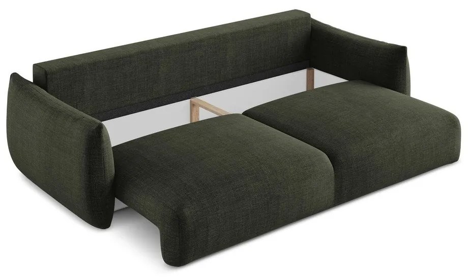 Zielona rozkładana sofa 230 cm Leila – Makamii