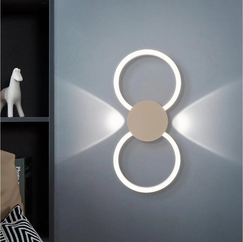 Eglo 902127 - LED kinkiet VENTICELLO LED/20W/230V + LED/0,91W beżowy