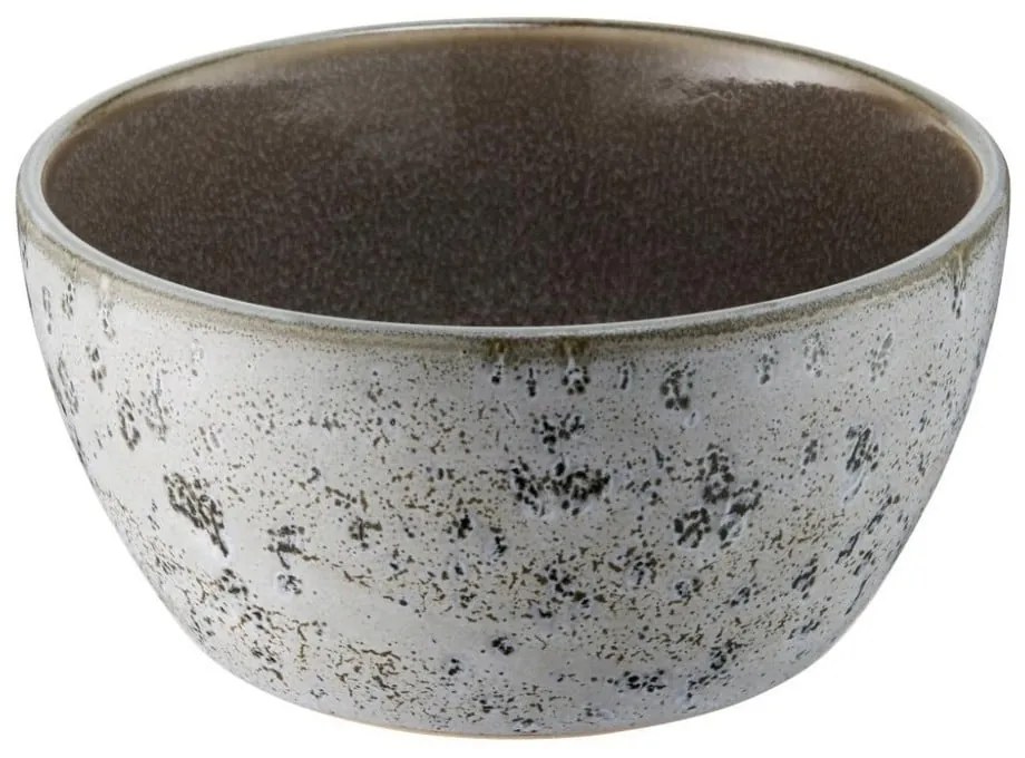 Szara kamionkowa miska Grey/Grey – Bitz