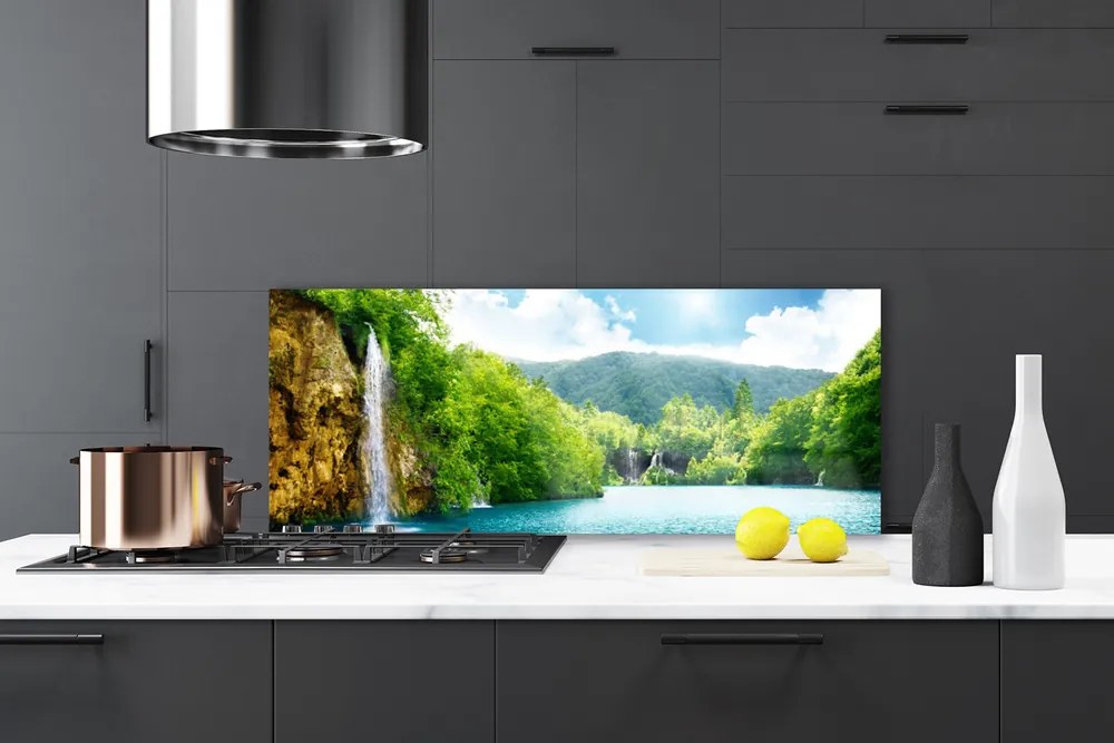 Szkło nad Blatem Harmonijny Krajobraz Alpejski