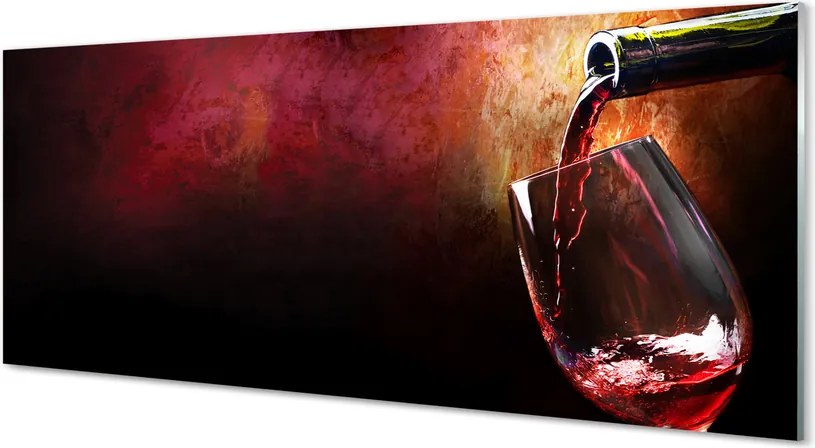 Panel szklany do Kuchni Klasyczne Czerwone Wino