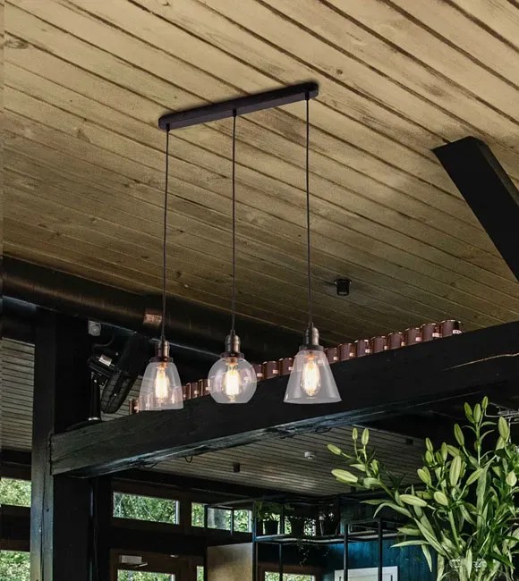 Potrójna lampa wisząca nad wyspę loft - 3X S609 P8-C82